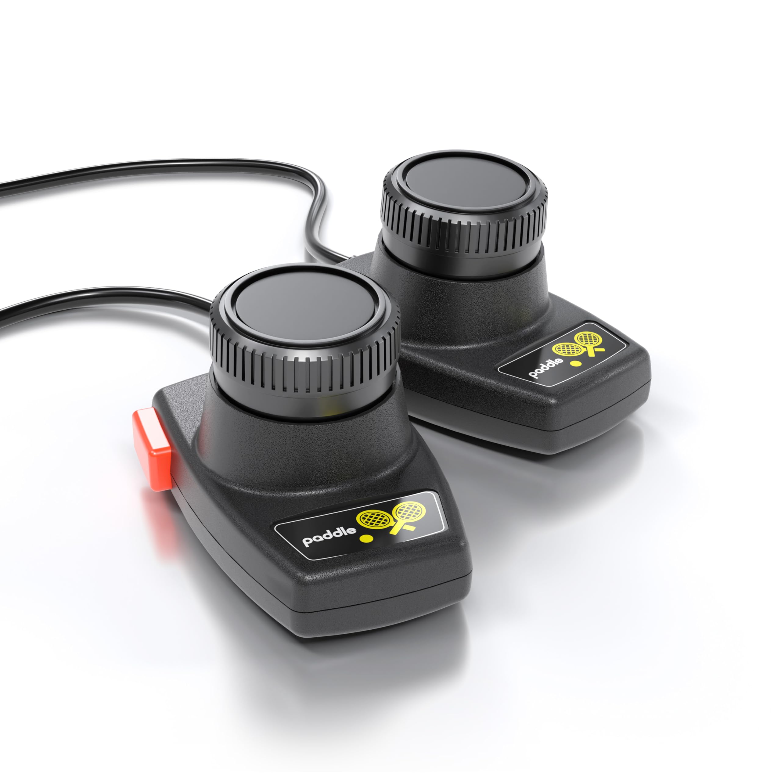Plaion CX30+ Ensemble d'accessoires pour contrôleur à double palette compatible avec les systèmes de jeux vidéo Atari 2600+, 2600 et 7800 Plaion CX30+ Ensemble d'accessoires pour contrôleur à double palette compatible avec les systèmes de jeux vidéo Atari 2600+, 2600 et 7800